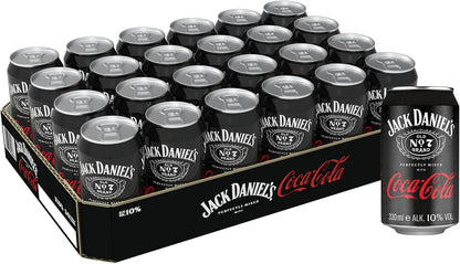 Jack Daniel'S Tennessee Whiskey & Coca Cola - Der Weltweite Barcall Nummer 1 - 24 X 0.33L/10% Vol.