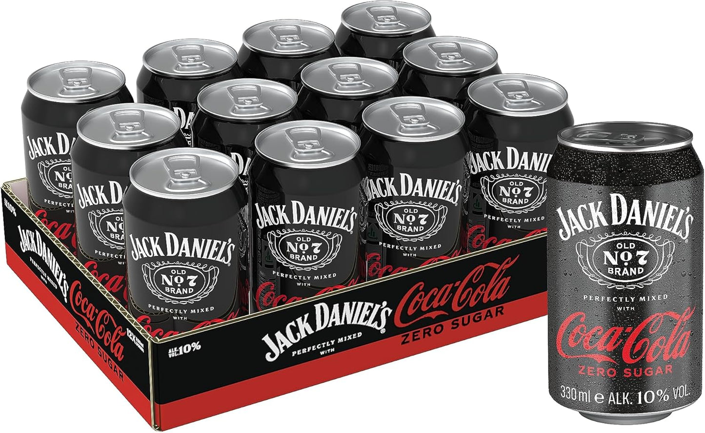 Jack Daniel'S Tennessee Whiskey & Coca Cola - Der Weltweite Barcall Nummer 1 - 24 X 0.33L/10% Vol.