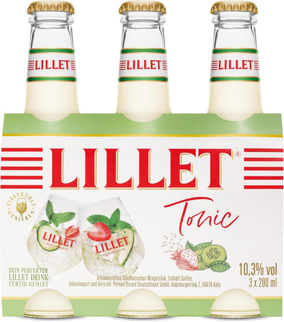 Lillet Berry, Vorgemischter Drink Aus Lillet Blanc, Erdbeer- & Himbeer-Aromen, Fruchtiger Aperitif, Aromatisiertes Alkoholisches Mixgetränk, 3 X 200Ml