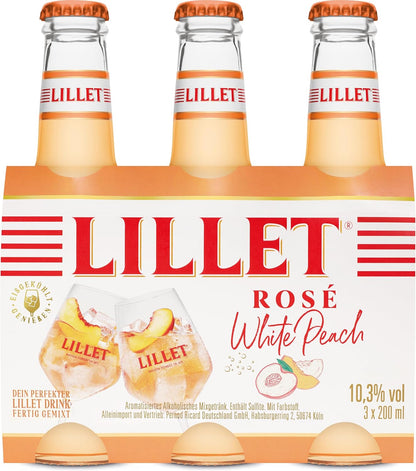 Lillet Berry, Vorgemischter Drink Aus Lillet Blanc, Erdbeer- & Himbeer-Aromen, Fruchtiger Aperitif, Aromatisiertes Alkoholisches Mixgetränk, 3 X 200Ml