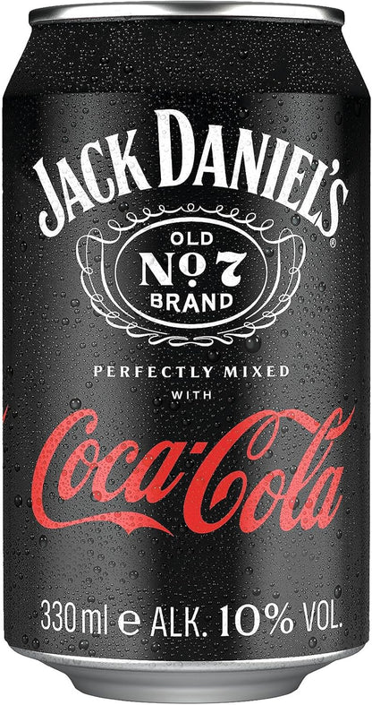 Jack Daniel'S Tennessee Whiskey & Coca Cola - Der Weltweite Barcall Nummer 1 - 24 X 0.33L/10% Vol.